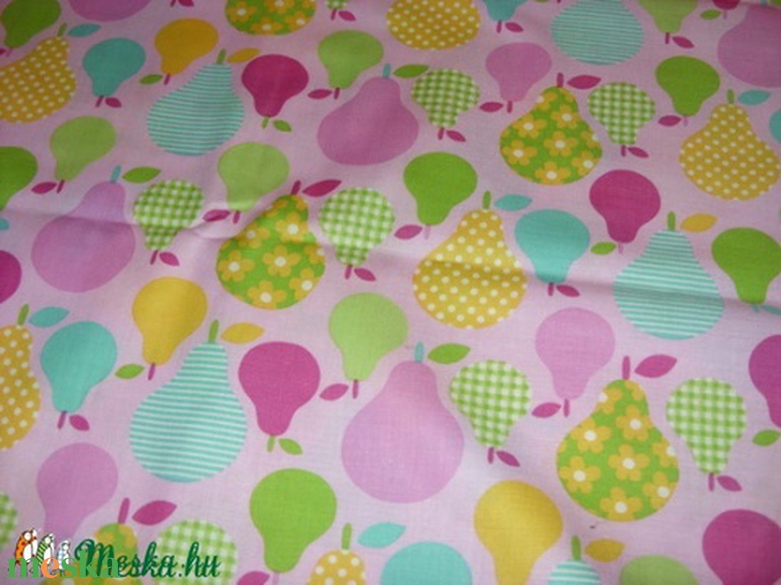 Körtés nagyon cuki USA egyedi Design textil:o)  55 x 30 cm minőségi textil  USA design  - kellékek & szerszámok - méteráru - pamut - Meska.hu