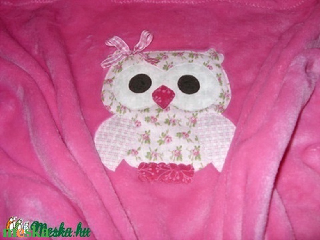 Baba látogatásra is - Tündéri patchwork baglyos egyedi  babatakaró névvel is - 3D - több méretben és színben  - otthon & életmód - babaszoba, gyerekszoba - babatakaró, gyerek pléd - Meska.hu