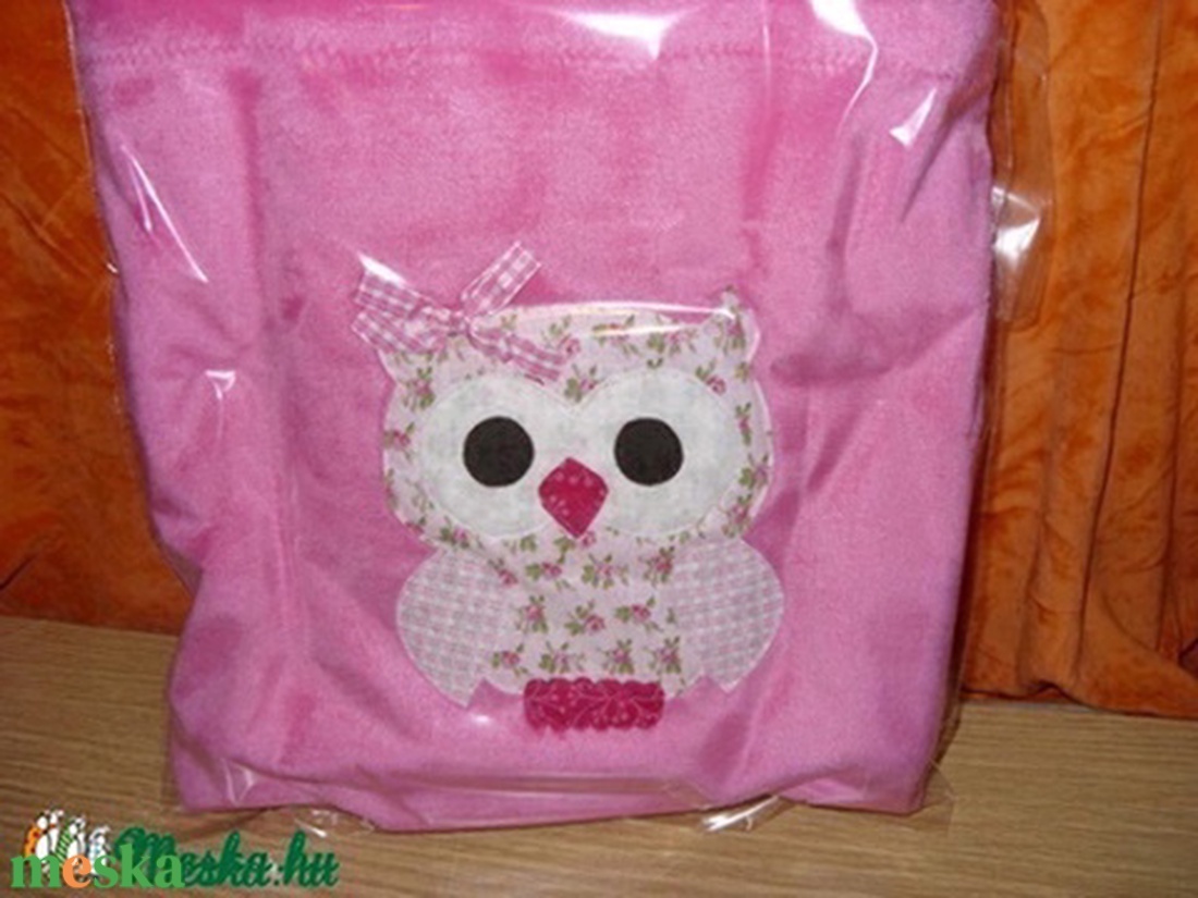 Baba látogatásra is - Tündéri patchwork baglyos egyedi  babatakaró névvel is - 3D - több méretben és színben  - otthon & életmód - babaszoba, gyerekszoba - babatakaró, gyerek pléd - Meska.hu