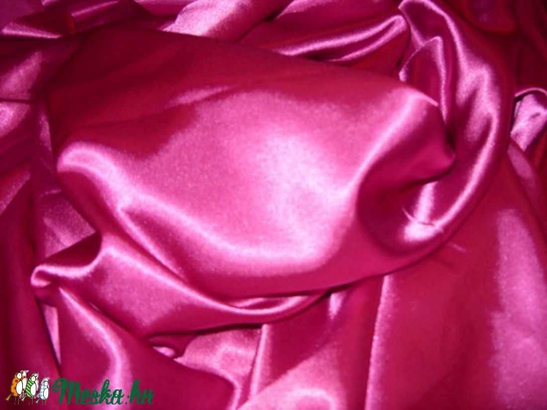 Csodás pink stretch szatén és még 15 színben 150 cm 1.290.-Ft - kellékek & szerszámok - méteráru - selyem - Meska.hu