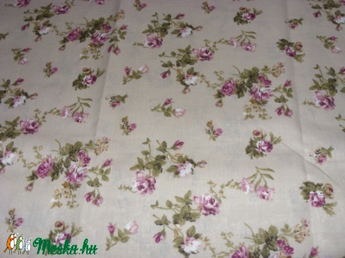 Romantikus vintage rózsás - 3 féle design textil 70 x 50 cm minőségi   - kellékek & szerszámok - méteráru - pamut - Meska.hu