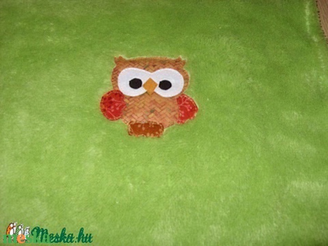 Baba takaró - látogatásra is - Tündéri patchwork baglyos egyedi  babatakaró névvel is - 3D - több méretben és színben  - otthon & életmód - babaszoba, gyerekszoba - babatakaró, gyerek pléd - Meska.hu