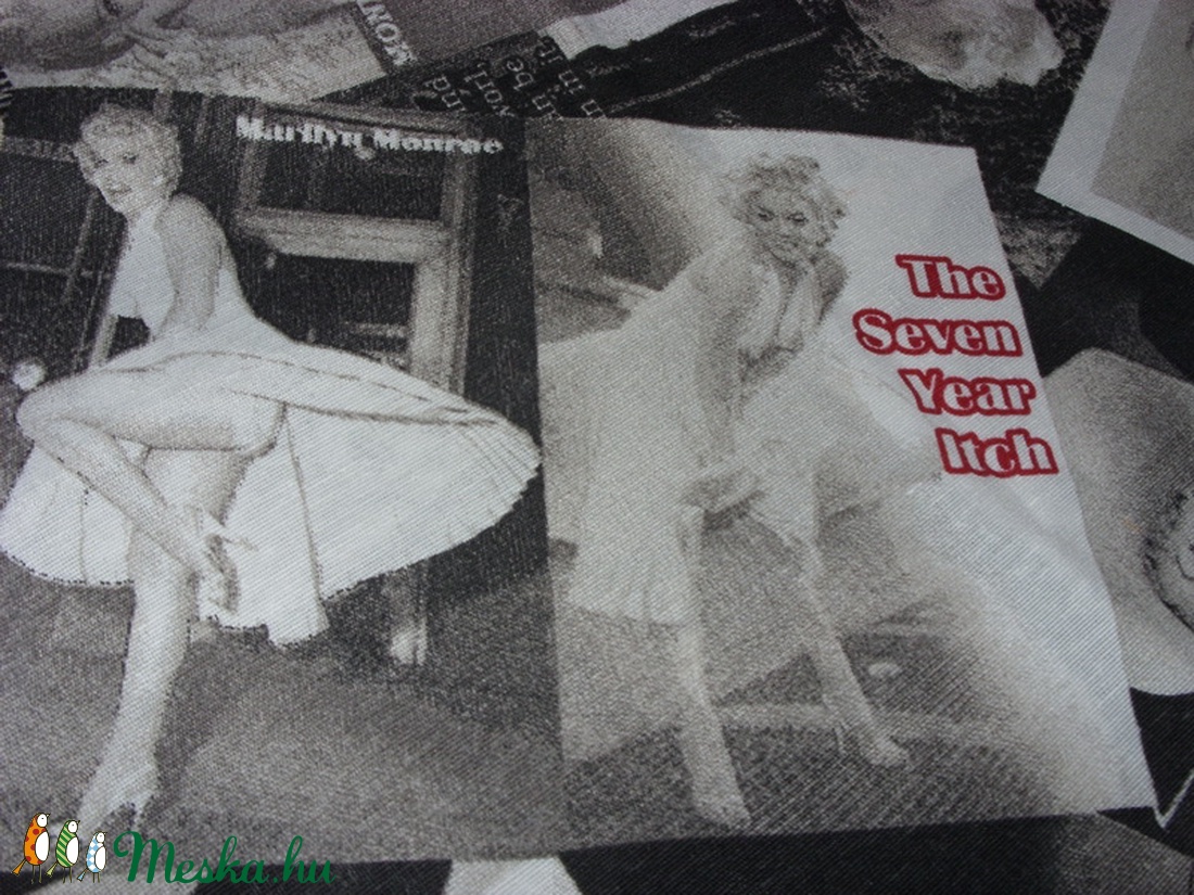 Marilyn Monroe Bútorvászon extra spanyol design textil 140 cm - kevert szálas - kellékek & szerszámok - méteráru - pamut - Meska.hu
