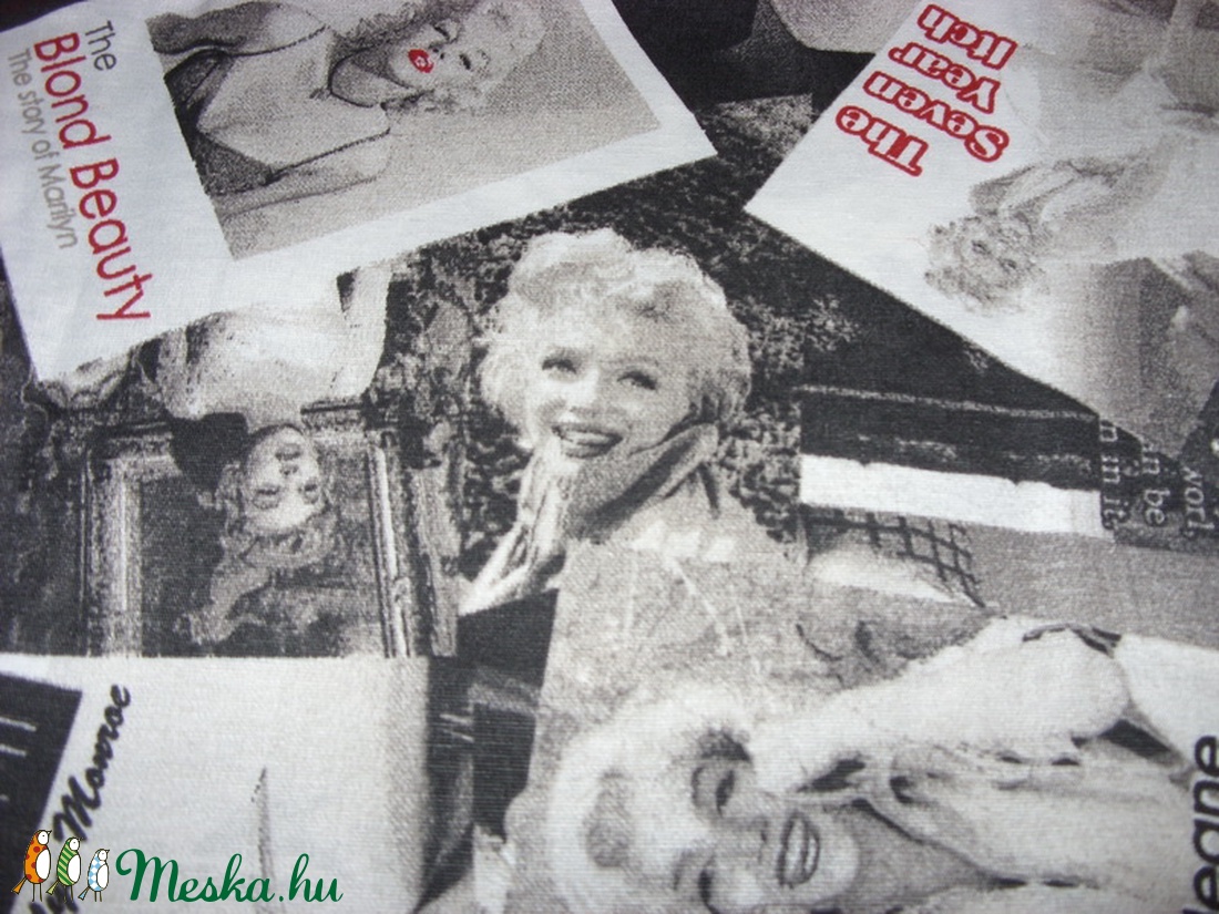Marilyn Monroe Bútorvászon extra spanyol design textil 140 cm - kevert szálas - kellékek & szerszámok - méteráru - pamut - Meska.hu
