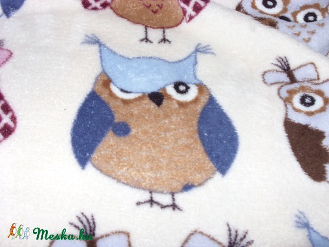 Puha wellsoft baba takaró - nagy baglyos  -  - Meska.hu