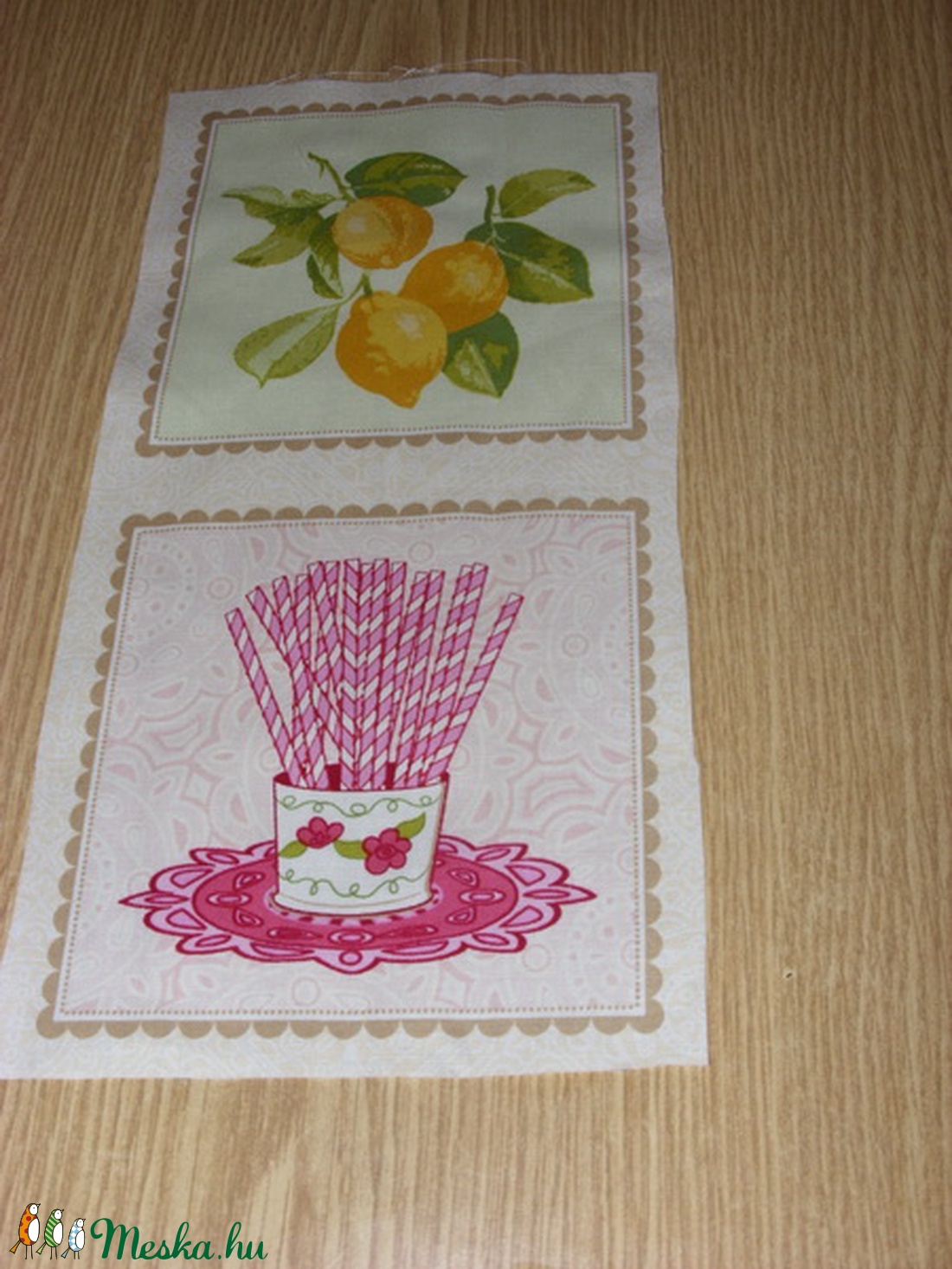 2 db-os sütis -gyümölcsös blokk több féle minőségi USA egyedi Design textil:o)  30 x 15 cm  - kellékek & szerszámok - méteráru - pamut - Meska.hu
