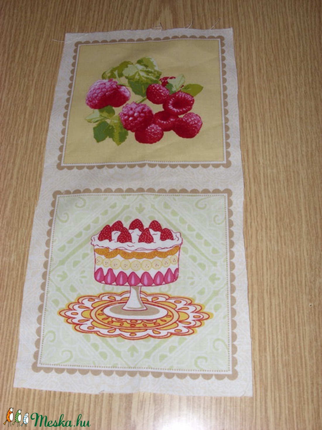 2 db-os sütis -gyümölcsös blokk több féle minőségi USA egyedi Design textil:o)  30 x 15 cm  - kellékek & szerszámok - méteráru - pamut - Meska.hu