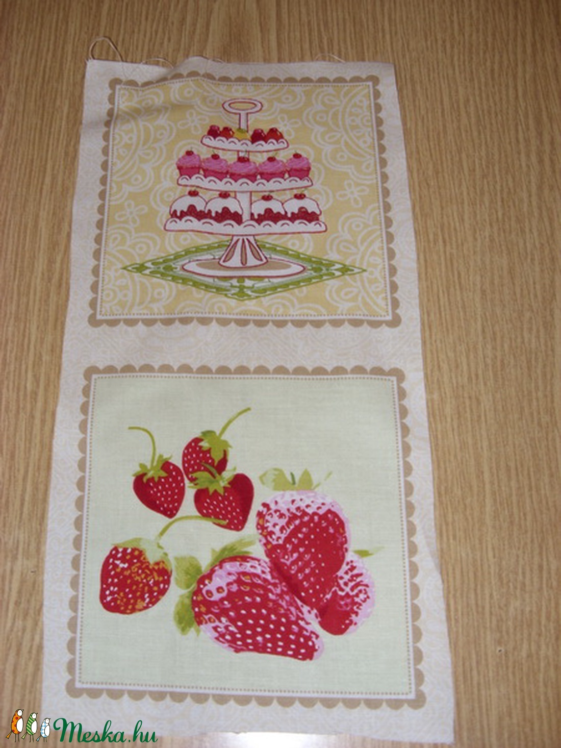 2 db-os sütis -gyümölcsös blokk több féle minőségi USA egyedi Design textil:o)  30 x 15 cm  - kellékek & szerszámok - méteráru - pamut - Meska.hu
