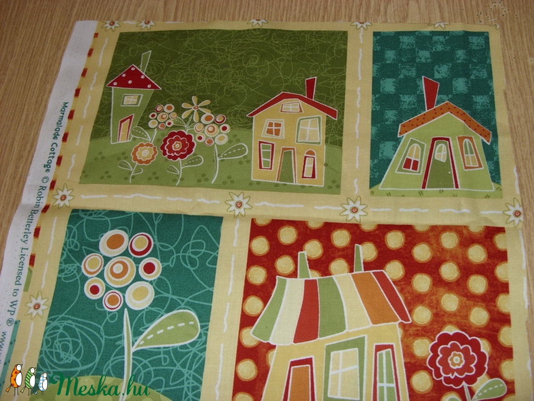 4 db-os házikós blokk több féle minőségi USA egyedi Design textil:o) 32 x 131 cm - kellékek & szerszámok - méteráru - pamut - Meska.hu 4 db-os házikós blokk több féle minőségi USA egyedi Design textil:o) 32 x 131 cm - kellékek & szerszámok - méteráru - pamut - Meska.hu