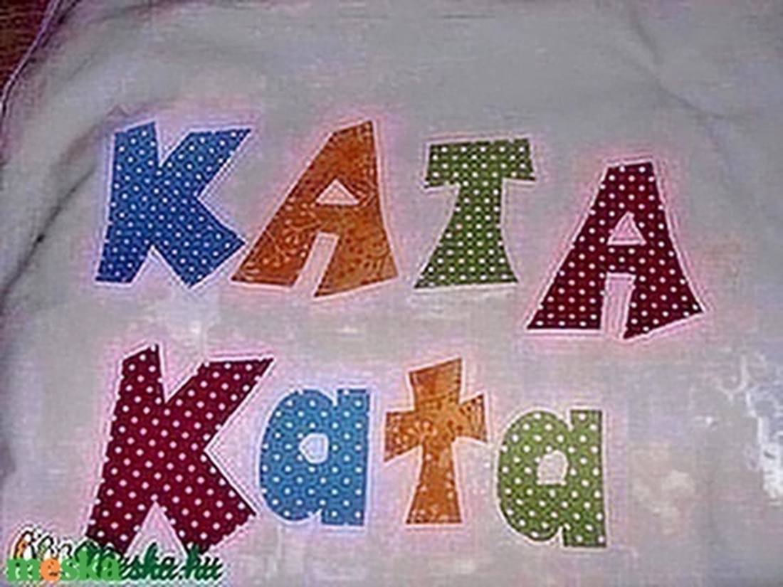 Tedd egyedivé gyermekeid ruháid - betűk - számok textilmatrica  - vasalható betűk - méteráru - felvarrható, vasalható kellék - Meska.hu