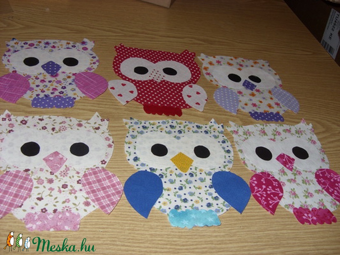 Patchwork bagoly  - Puha baba takaró applikációval  - otthon & életmód - babaszoba, gyerekszoba - babatakaró, gyerek pléd - Meska.hu