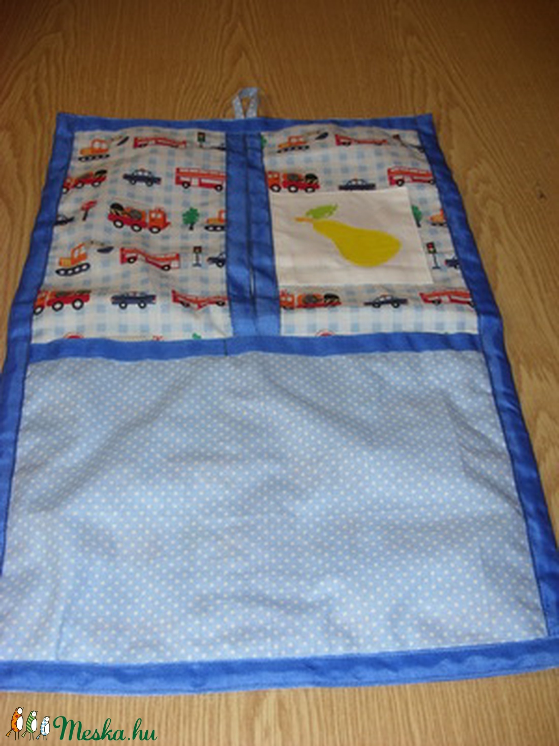 Ovis ruha zsák vállfás 4 zsebes - patchwork ovis jellel  100% design pamutvászon -10 féle rendelhető textilből -  - Meska.hu