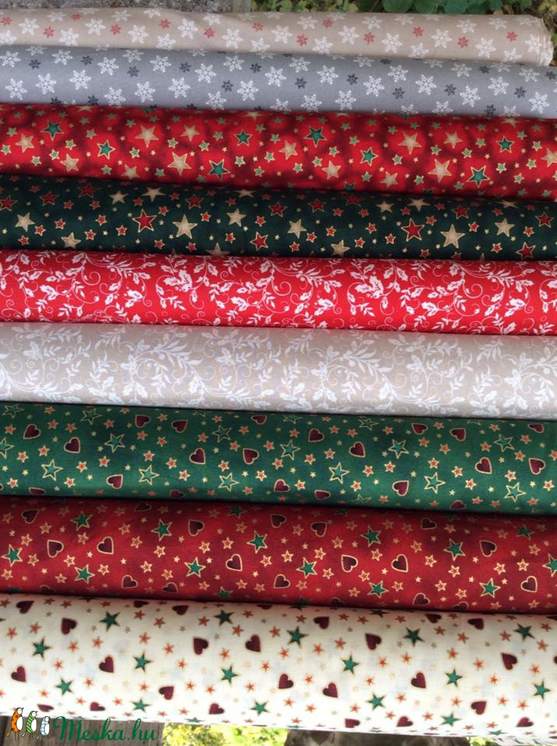 Karácsonyi apró mintás sok féle német design textil 70 x 30 cm - kellékek & szerszámok - méteráru - pamut - Meska.hu Karácsonyi apró mintás sok féle német design textil 70 x 30 cm - kellékek & szerszámok - méteráru - pamut - Meska.hu