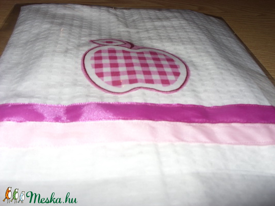 Csajos - csinos almás - pink kombó design törlő  - otthon & életmód - konyhafelszerelés, tálalás - Meska.hu