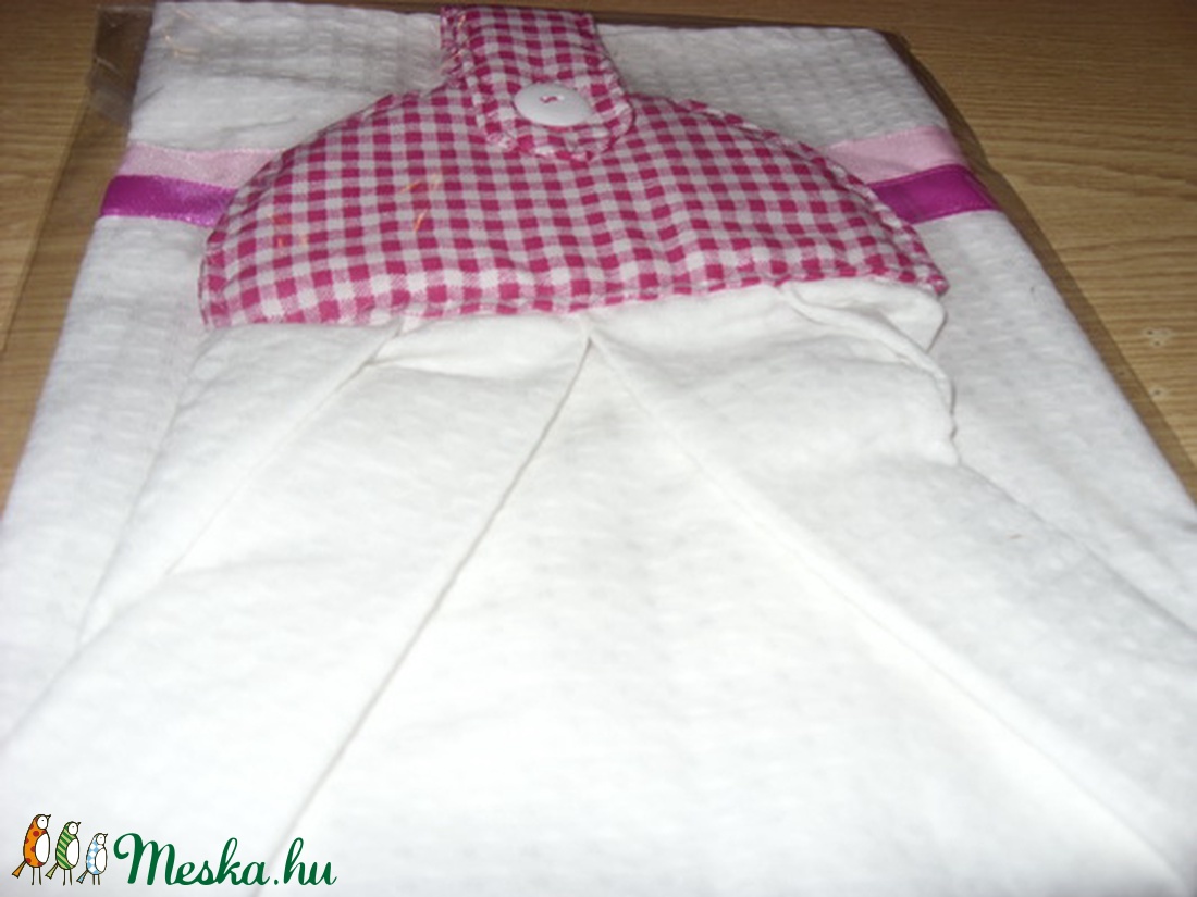 Csajos - csinos almás - pink kombó design törlő  - otthon & életmód - konyhafelszerelés, tálalás - Meska.hu