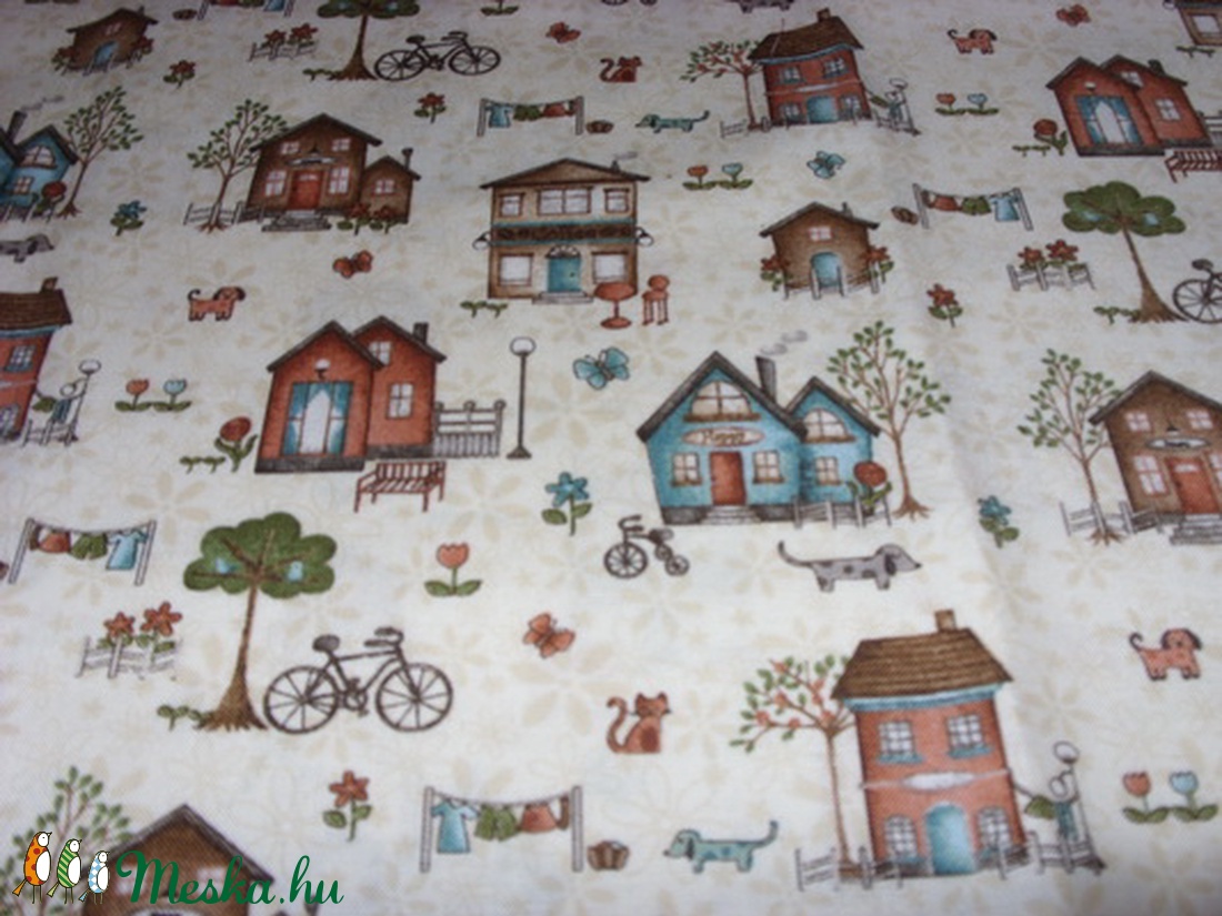Házikók - jössz Te még az én utcámba :o))) 4 féle 55 x 30 cm minőségi textil USA design - kellékek & szerszámok - méteráru - pamut - Meska.hu Házikók - jössz Te még az én utcámba :o))) 4 féle 55 x 30 cm minőségi textil USA design - kellékek & szerszámok - méteráru - pamut - Meska.hu