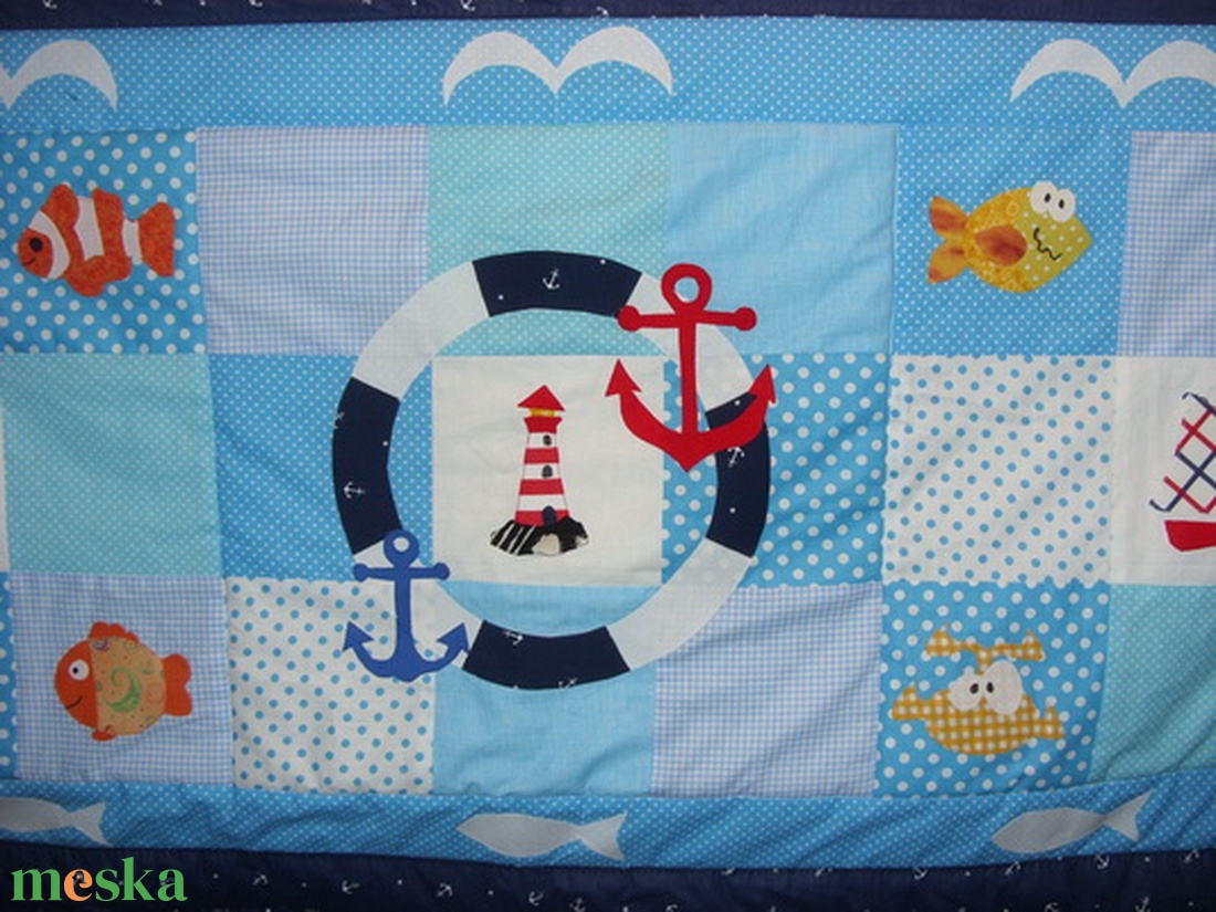 Tengeri Patchwork Falikép Falvédő - 200 x 80 cm - otthon & életmód - babaszoba, gyerekszoba - falvédő gyerekszobába - Meska.hu Tengeri Patchwork Falikép Falvédő - 200 x 80 cm - otthon & életmód - babaszoba, gyerekszoba - falvédő gyerekszobába - Meska.hu