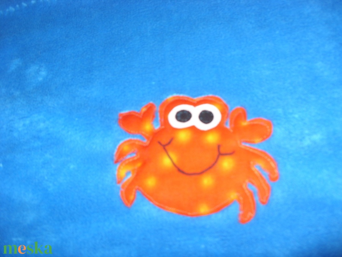 Különleges OCEAN - sok applikációs baba takaró - sötét türkizkék 90 x 82 cm - otthon & életmód - babaszoba, gyerekszoba - babatakaró, gyerek pléd - Meska.hu