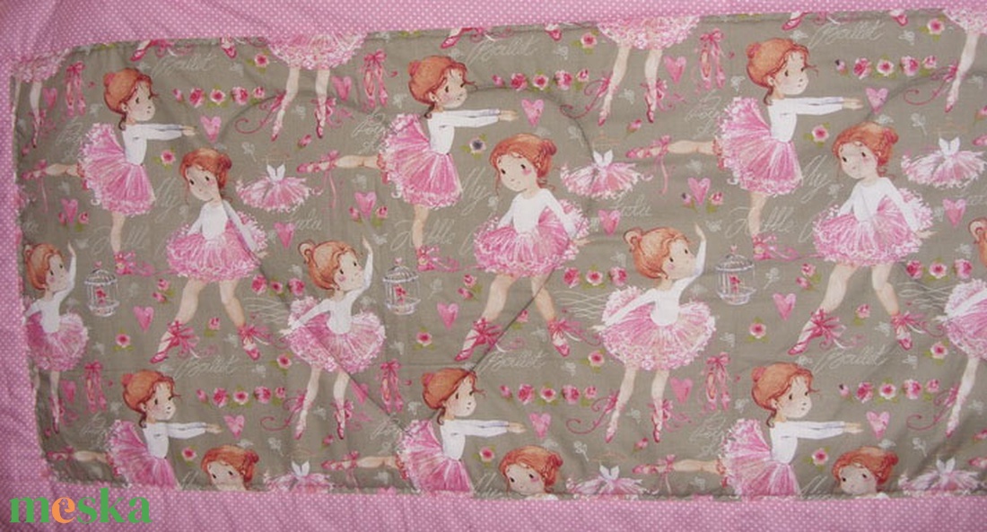 Csodálatos balerinás falvédő 165 x 70 cm - nagyon csajos - otthon & életmód - babaszoba, gyerekszoba - falvédő gyerekszobába - Meska.hu