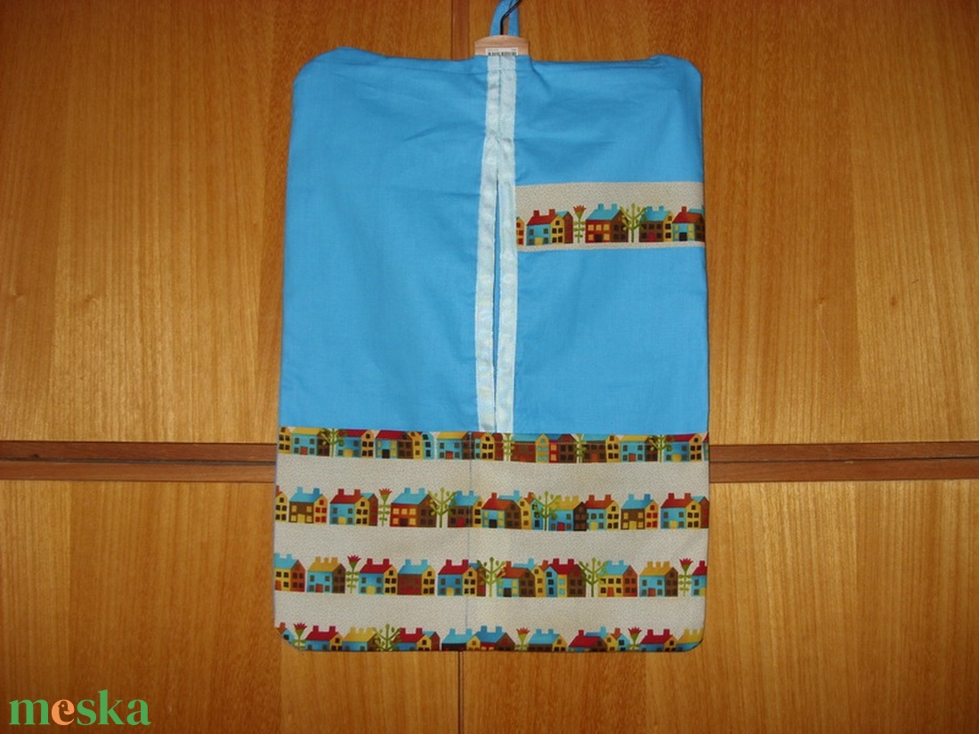 Házikós különleges ovis ruha zsák  100% pamut textil - játék & sport - ovis felszerelés - ovis szett (zsák és tornazsák) - Meska.hu