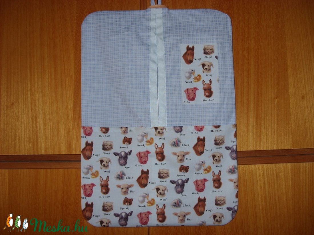 Farm - háztáji állatok különleges uni ovis ruha zsák  100% pamut textil - játék & sport - ovis felszerelés - Meska.hu