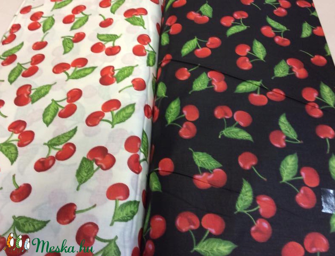 Gyümölcs mánia design textil méterre is 140 cm széles - varrással is - kellékek & szerszámok - méteráru - pamut - Meska.hu