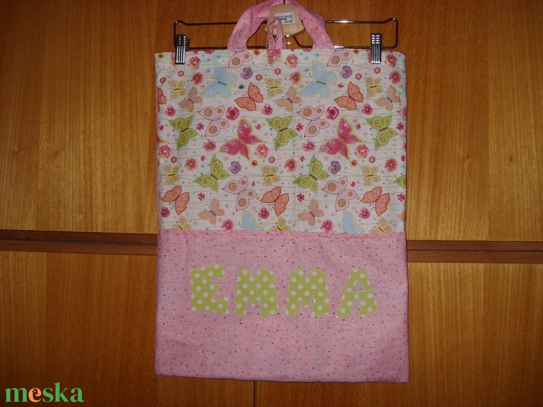 Füles ovis ruha zsák - méretre is -  100% pamut textil - játék & sport - ovis felszerelés - ovis zsák - Meska.hu