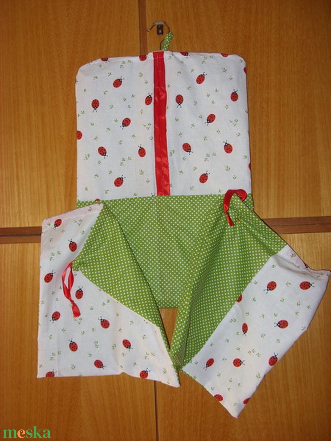 3 db-os katicás ovis  zsák szett 3 szín kombóval 100% pamut textil - játék & sport - ovis felszerelés - Meska.hu