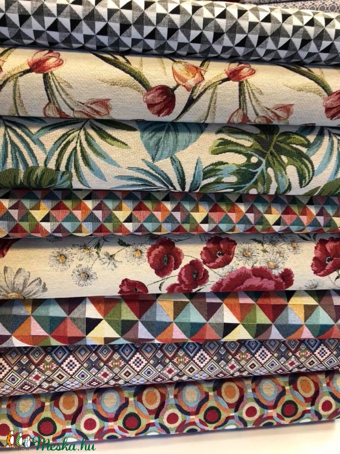 Minőségi bútorkárpit jaquard szövésű -  több minta 140 cm - kellékek & szerszámok - méteráru - pamut - Meska.hu