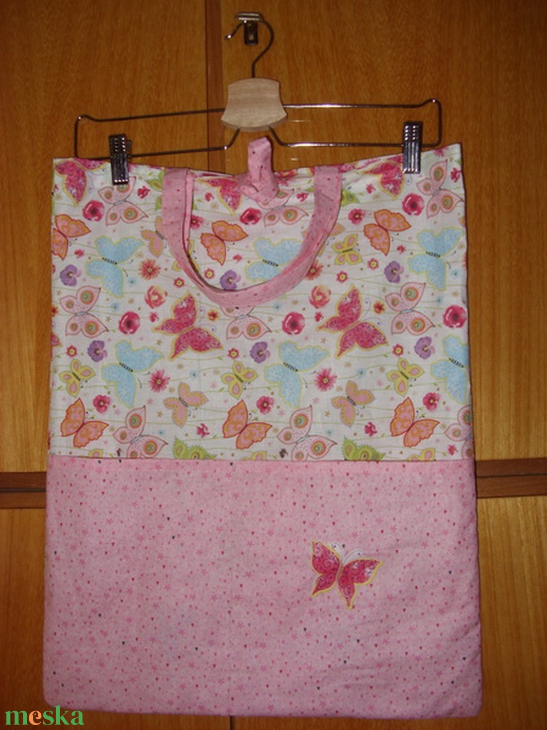 Katicás  ovis füles kis táska 100% pamut textil - táska & tok - kézitáska & válltáska - Meska.hu