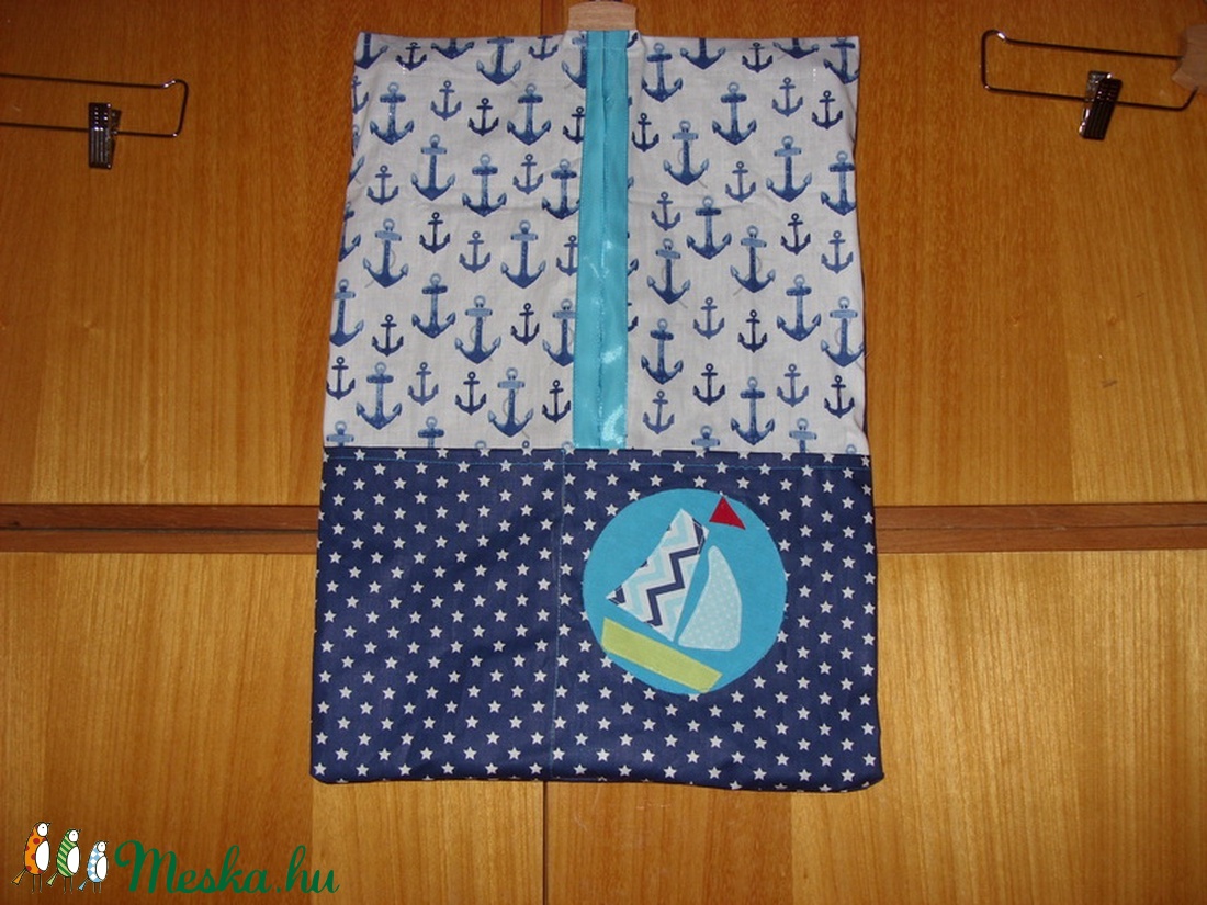 Ovis ruha zsák  - patchwork ovis jellel és névvel is 100% pamut design textil - játék & sport - ovis felszerelés - Meska.hu