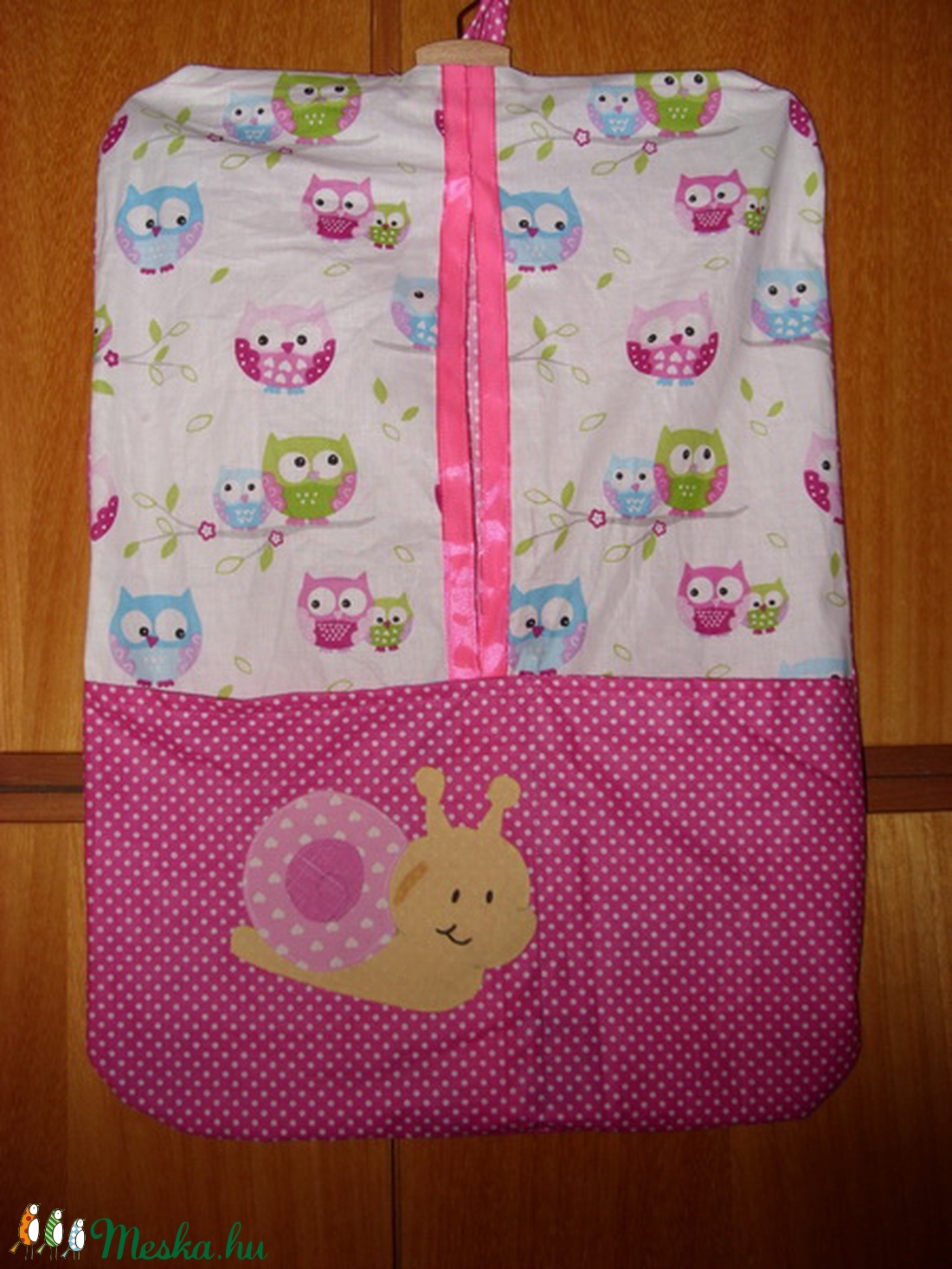 Ovis ruha zsák  - patchwork ovis jellel és névvel is 100% pamut design textil - játék & sport - ovis felszerelés - ovis zsák - Meska.hu