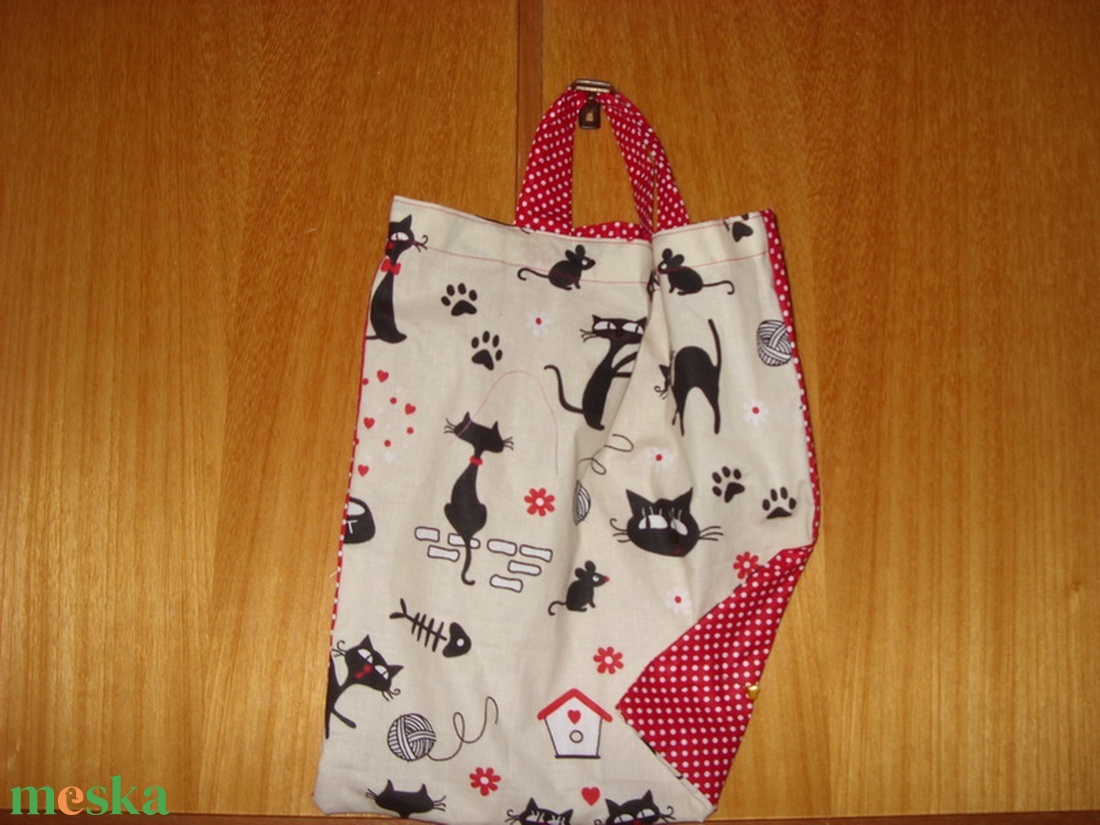 Füles kis táska - nowaste -   100% pamut textil - ovis jellel és névvel is - táska & tok - uzsonna- & ebéd tartó - ebéd tasak, doboz - Meska.hu