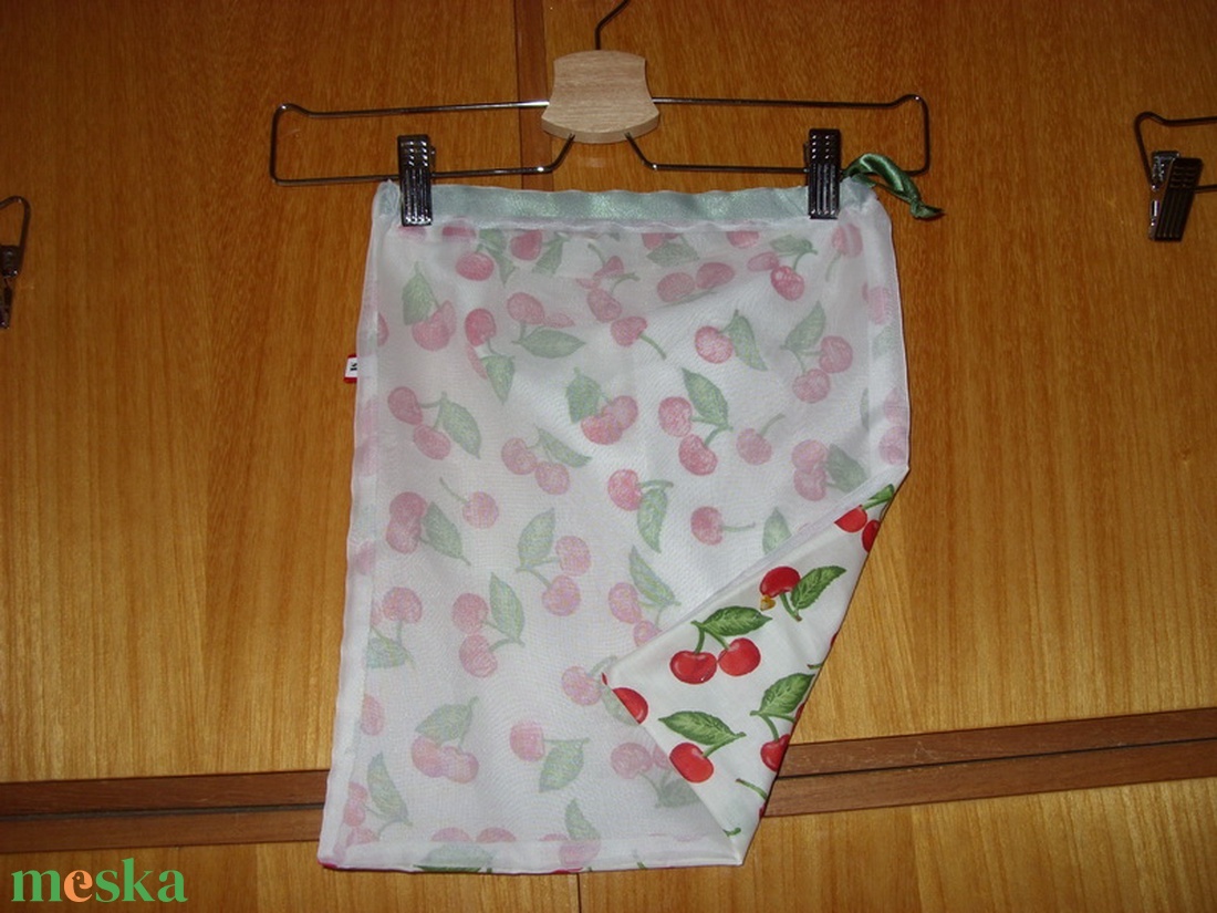 Gyümölcsös zsák, újra használható, mosható Zöldülj Te is - táska & tok - bevásárlás & shopper táska - zöldség/gyümölcs zsák - Meska.hu