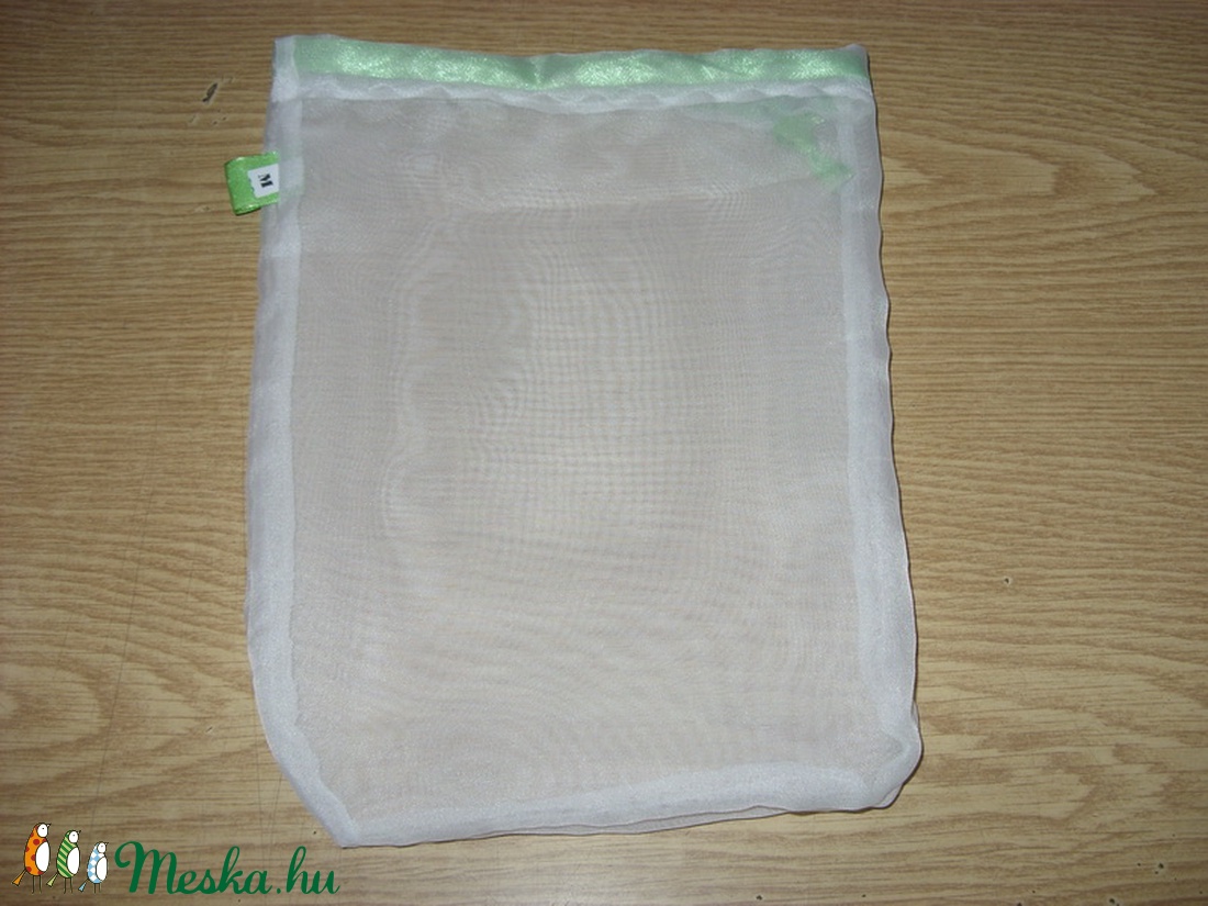 Színkódos áttetsző szütyő,zsák 35 x 30 cm, újra használható, mosható Zöldülj Te is - táska & tok - bevásárlás & shopper táska - zöldség/gyümölcs zsák - Meska.hu