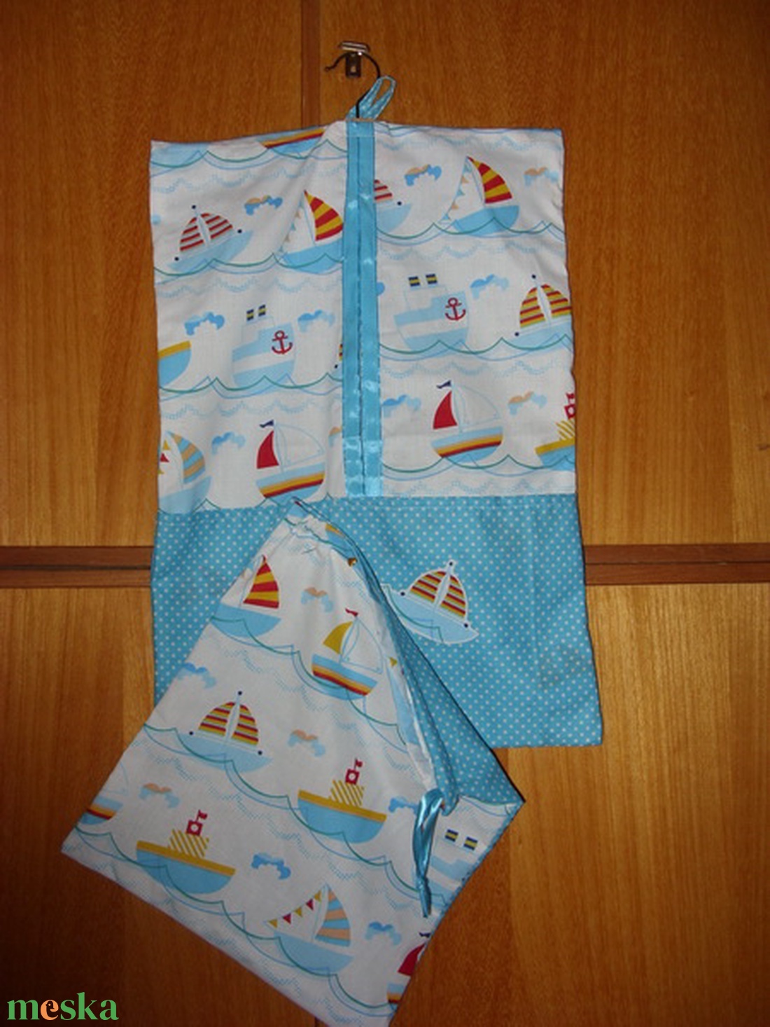 4 db-os ovis szett - ágyneműhuzat, ovis zsákok - ökotex kombó 100% pamut design textil - ovis zsák - ovis zsák - Meska.hu