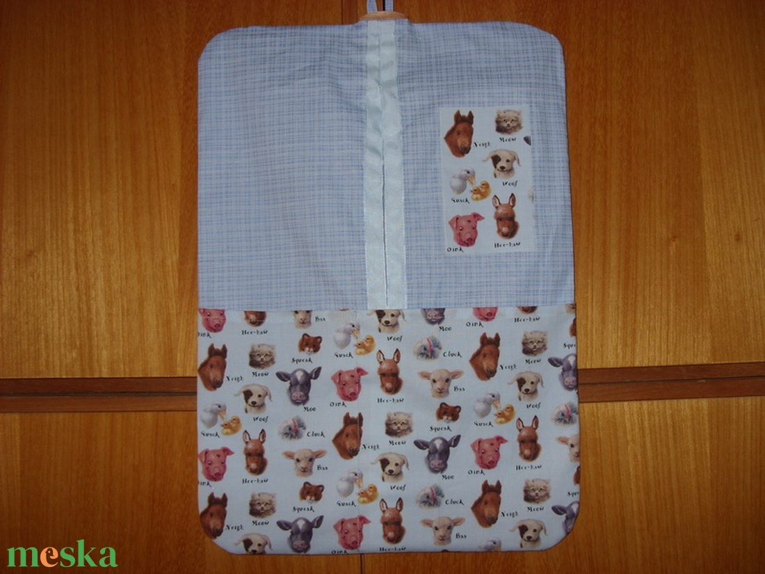 Farm - állatos ovis ruhazsák - USA design textillel kombózva - játék & sport - ovis felszerelés - ovis szett (zsák és tornazsák) - Meska.hu