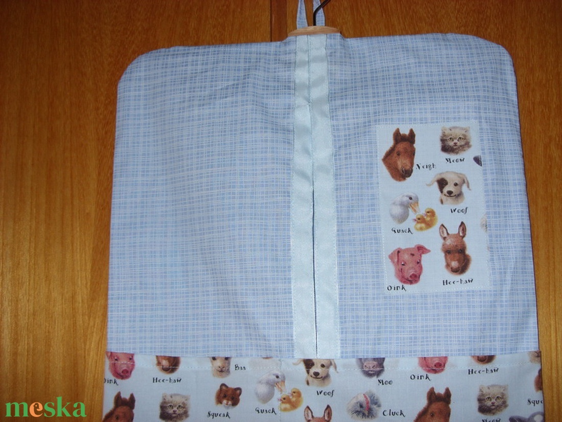Farm - állatos ovis ruhazsák - USA design textillel kombózva - játék & sport - ovis felszerelés - ovis szett (zsák és tornazsák) - Meska.hu