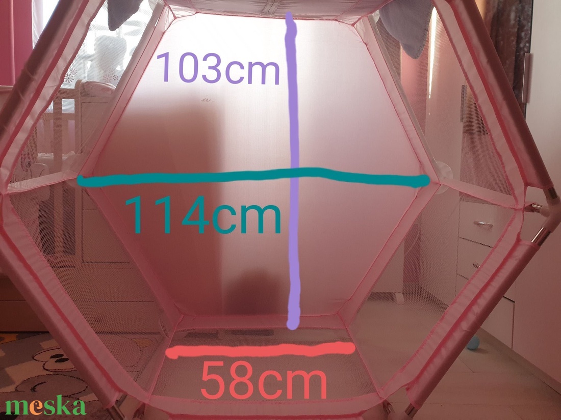 Járóka betét 6 szögletű, 4 szögletű, ovál vagy kerek járókabetét - otthon & lakás - babaszoba, gyerekszoba - szett kiságyba - Meska.hu