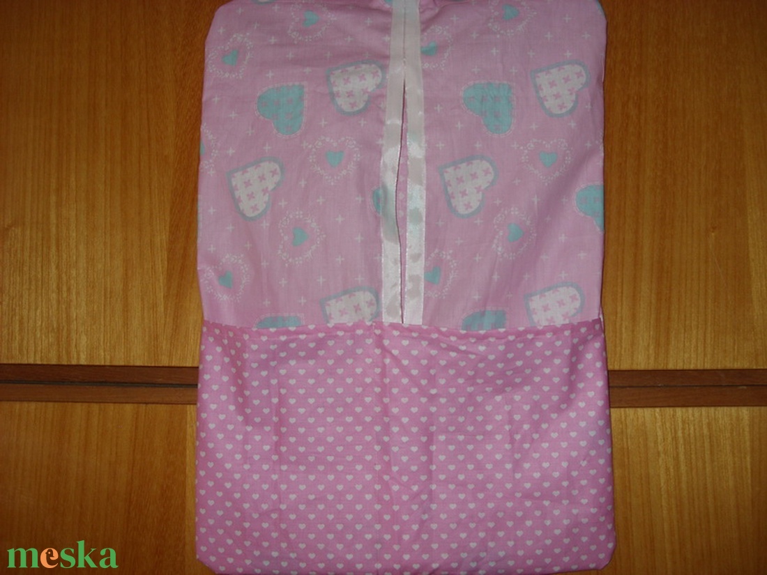 Csajos Szóló Ovis  ruhazsák - Tündéres -cicás - lepkés 100% pamut  55 x 40 cm - játék & sport - ovis felszerelés - ovis szett - Meska.hu