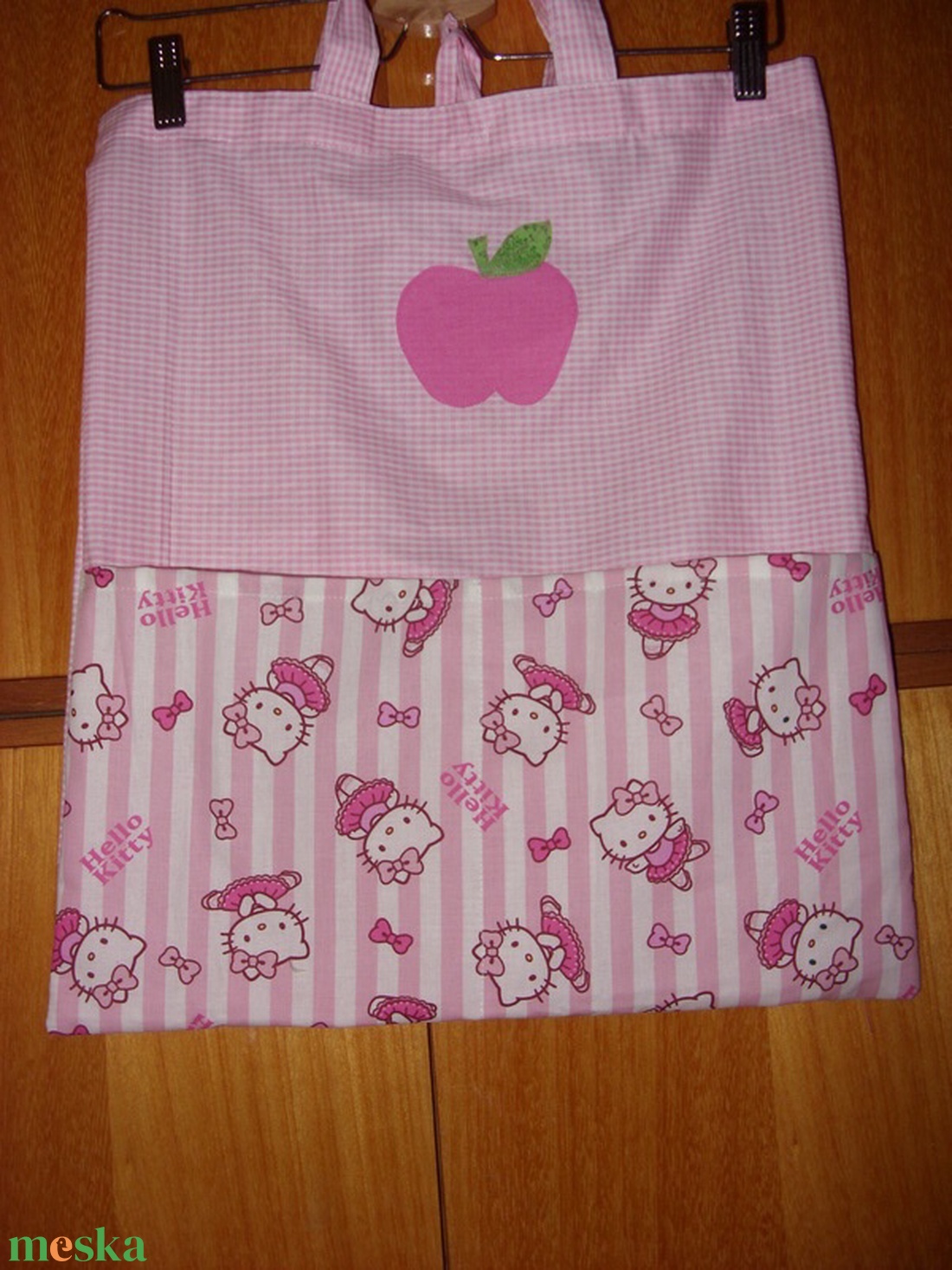 Házikós -  ovis ruhazsák - USA design textillel kombózva - játék & sport - ovis felszerelés - ovis szett - Meska.hu