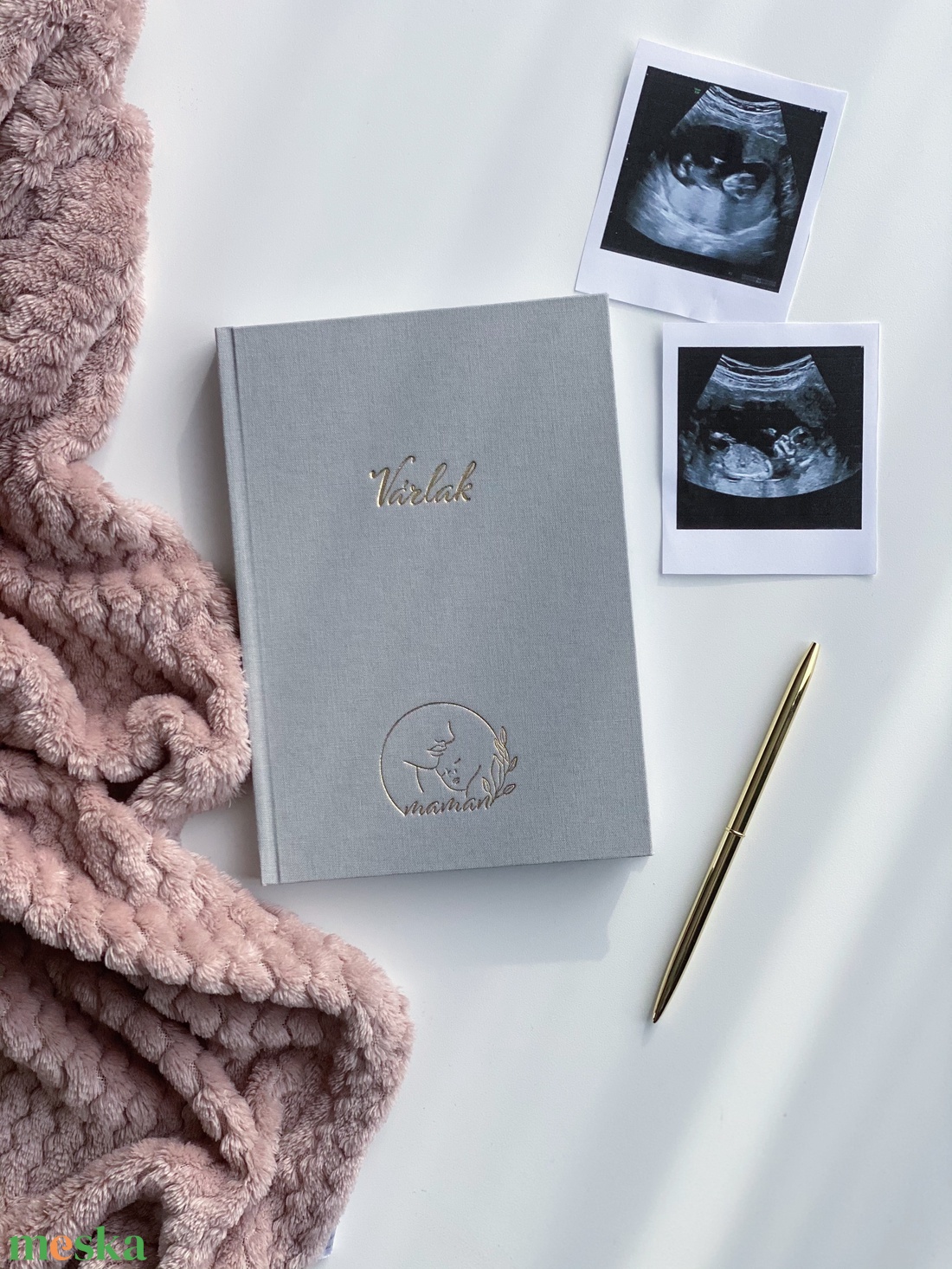 Várlak várandósnapló - otthon & életmód - papír, írószer - Meska.hu