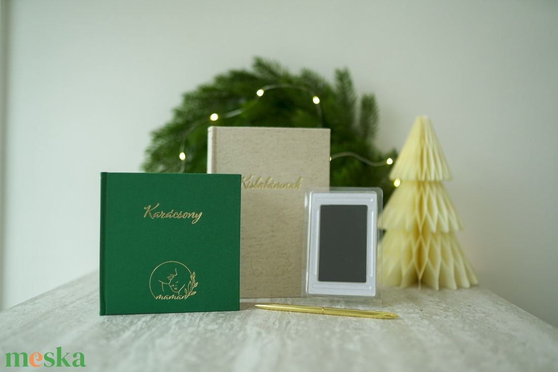 Babás karácsonyi emlékőrző csomag - otthon & életmód - papír, írószer - babanapló - Meska.hu