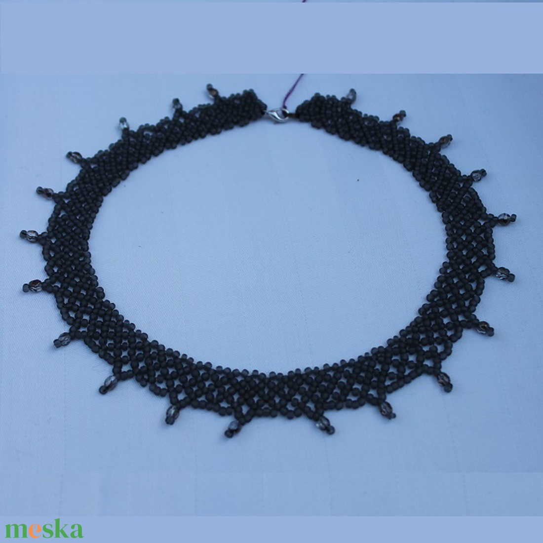 Ameli gyöngyszalag csiszolt gyönggyel - ékszer - nyaklánc - gyöngyös nyaklánc - Meska.hu