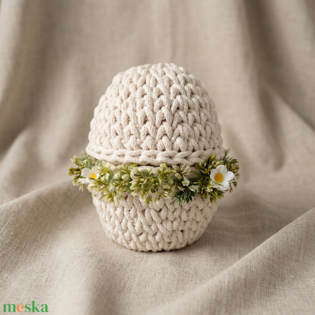 Horgolt tojás tároló - ünnepi díszek, dekorációk - húsvéti díszek és dekorációk - húsvéti asztaldíszek - Meska.hu