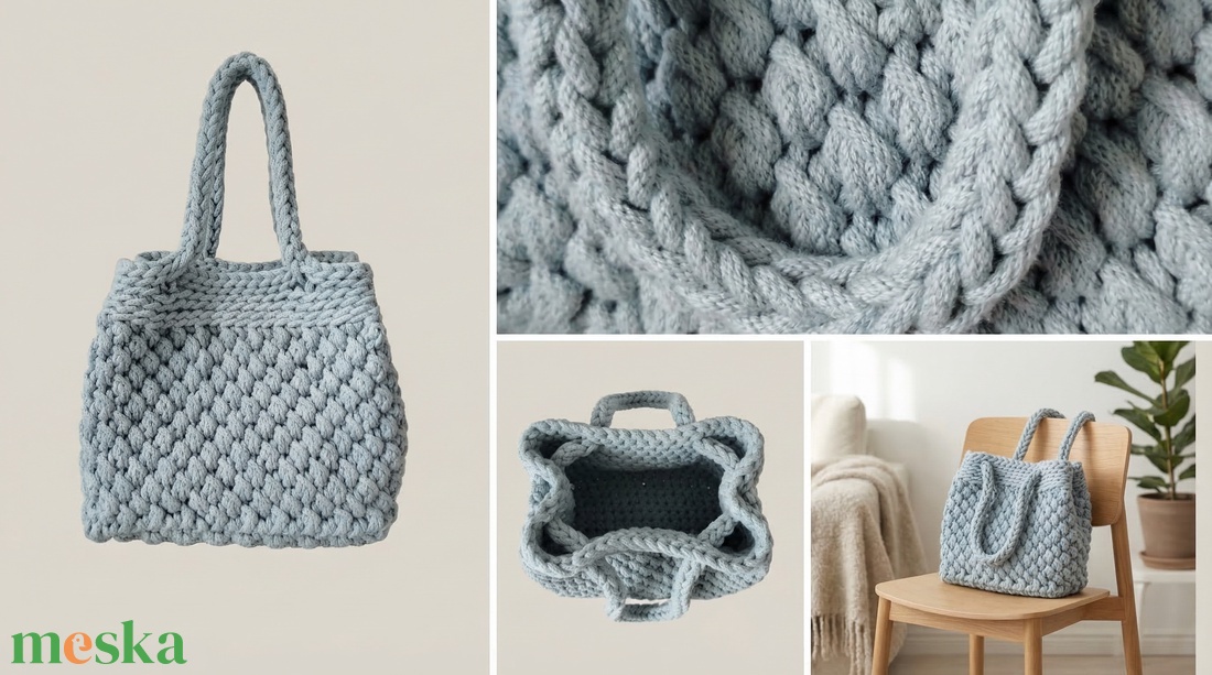 Horgolt kézitáska/válltáska - táska & tok - kézitáska & válltáska - válltáska - Meska.hu