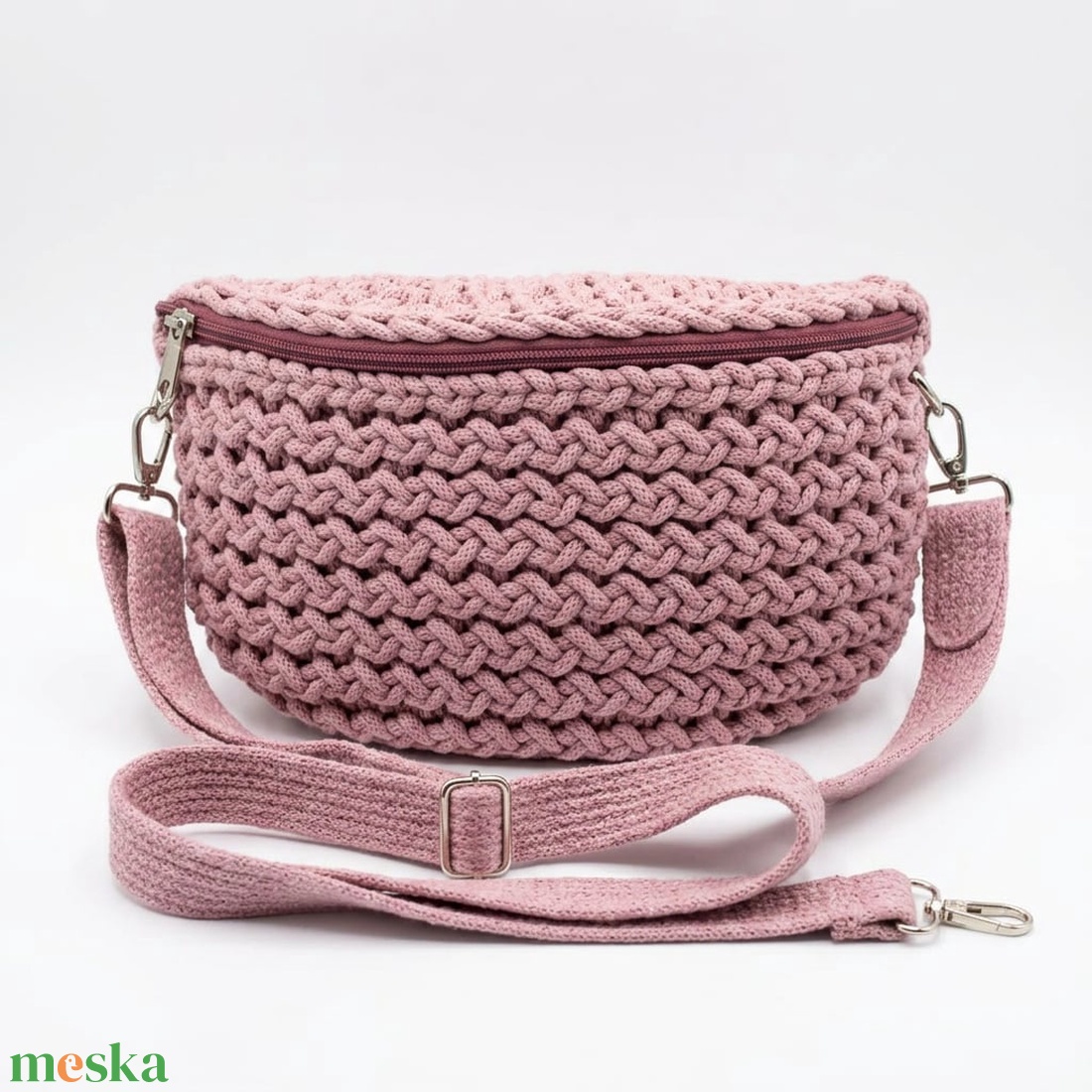 Horgolt crossbody - táska & tok - kézitáska & válltáska - vállon átvethető táska - Meska.hu