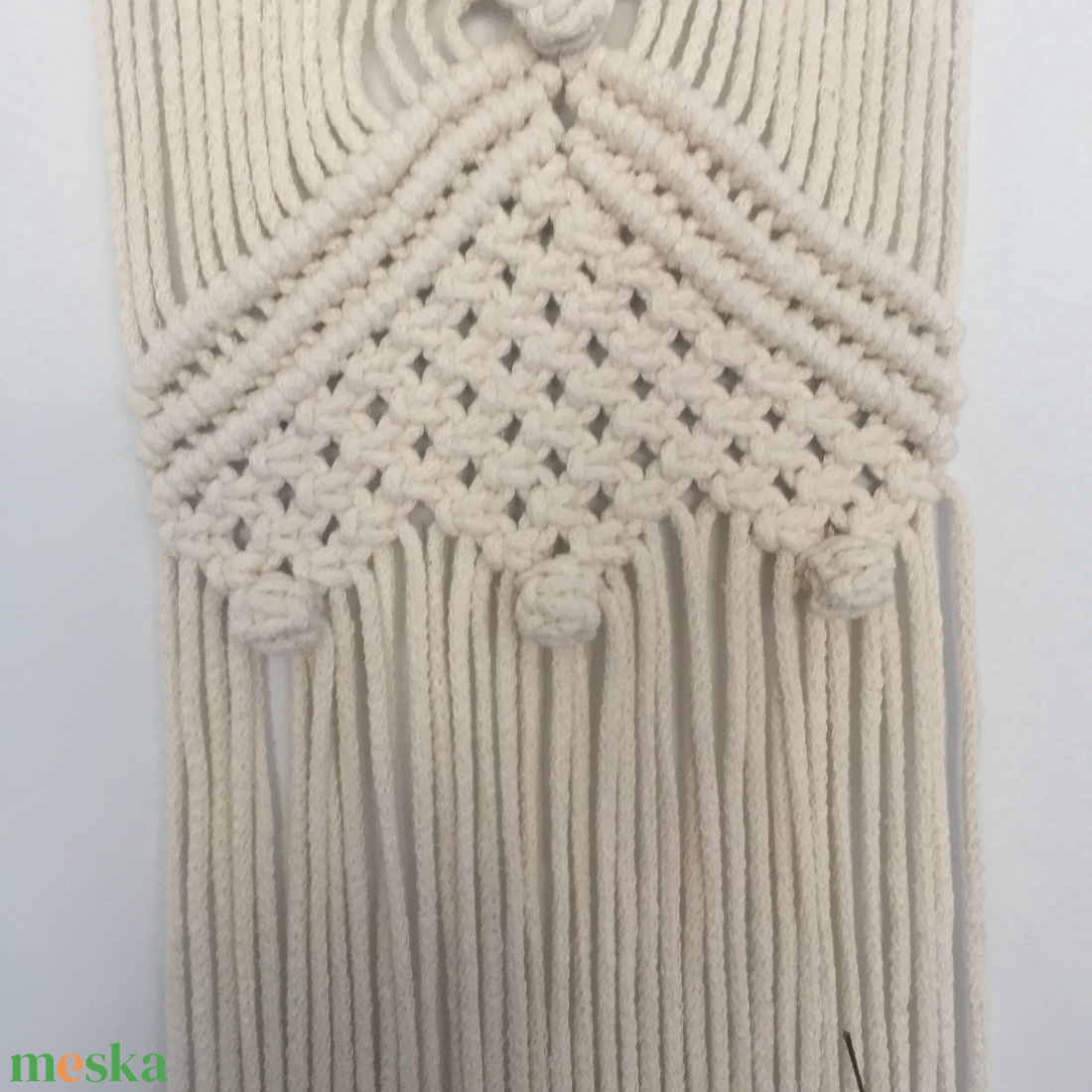 Falidísz, makramé, krém - otthon & életmód - dekoráció - fali és függő dekoráció - falra akasztható dekor - Meska.hu Falidísz, makramé, krém - otthon & életmód - dekoráció - fali és függő dekoráció - falra akasztható dekor - Meska.hu