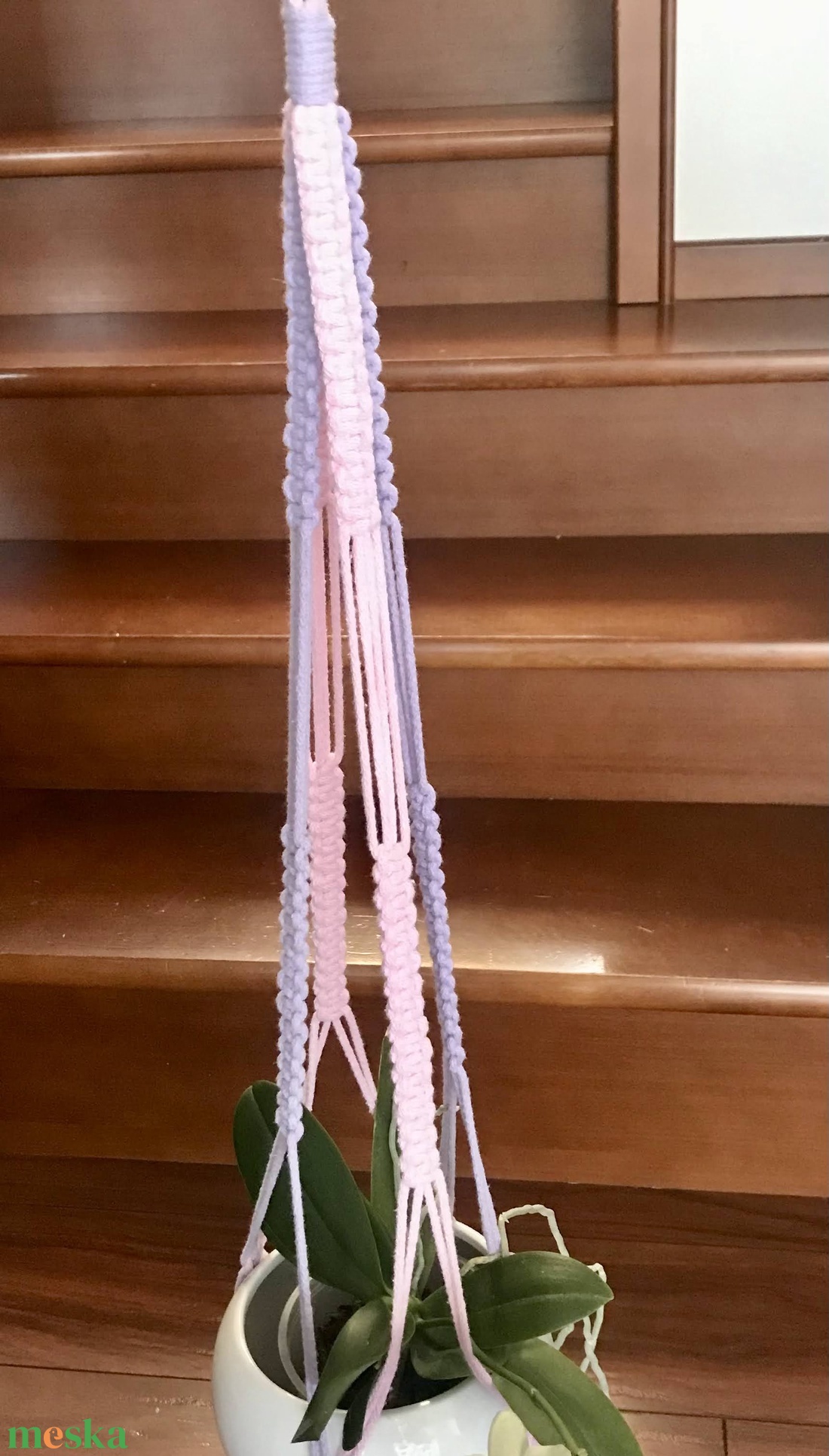 Virágtartó, makramé,rózsaszín, lila - otthon & életmód - dekoráció - virágdísz és tartó - virágtartó - Meska.hu Virágtartó, makramé,rózsaszín, lila - otthon & életmód - dekoráció - virágdísz és tartó - virágtartó - Meska.hu