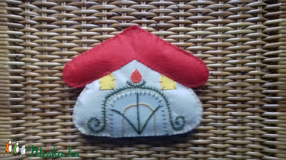 mézeskalács házikó ajtódísz -  - Meska.hu